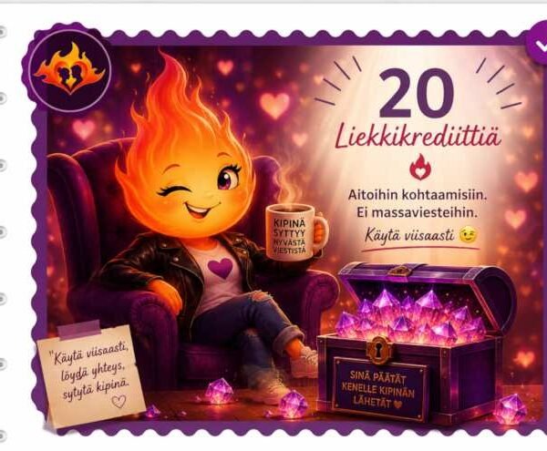 20 Liekkikrediittiä