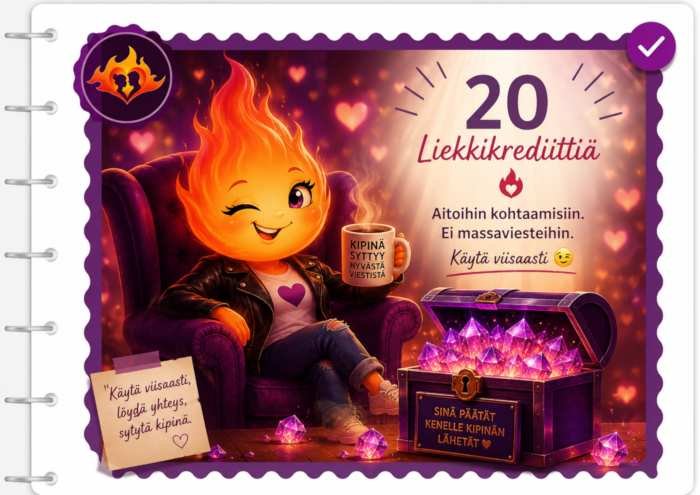 Liekkikrediitti-20 20 Liekkikrediittiä